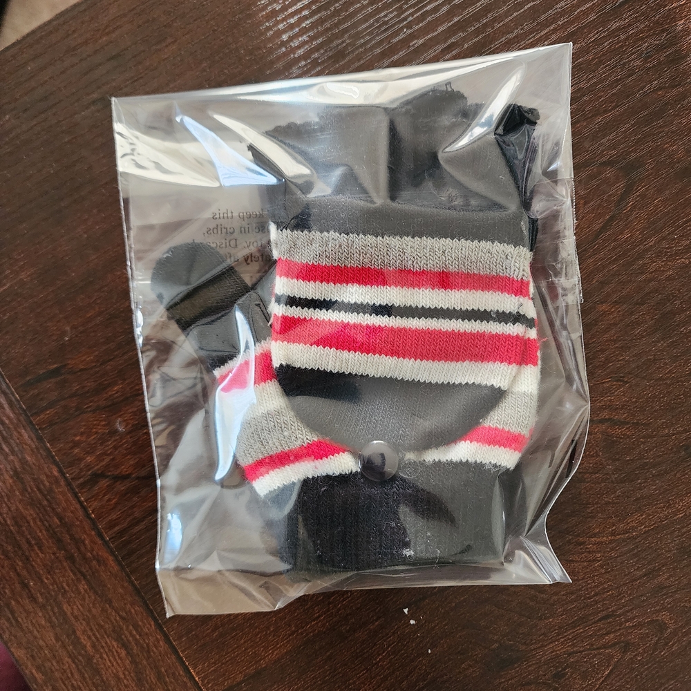 Colorful Striped Teenagers Mittens - Picture 8 of 8